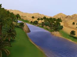 river in desert